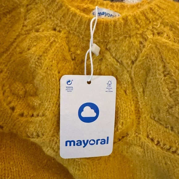 NWT Mayoral mustard texture sweater
Size 5 110cm - Picture 3 of 10